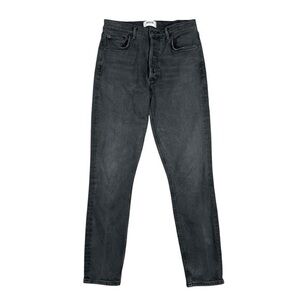 Agolde Nico High Rise Slim Jeans Stretch Gray‎ Button Fly Women’s Size 26